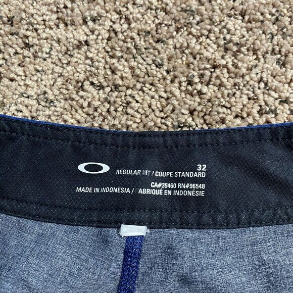 Oakley Boardshorts Mens 32 Blue Black Regular Fit Bathing Suit Swim Trunks Surf - Picture 5 of 6